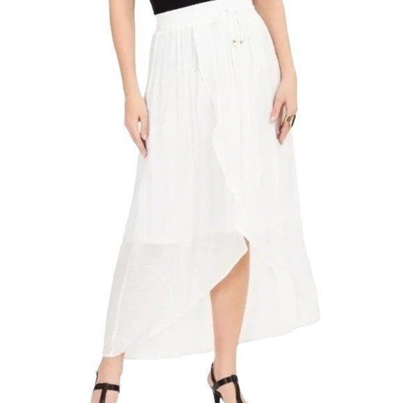 Thalia Sodi Wrap Midi Skirt White XXL - Picture 1 of 3